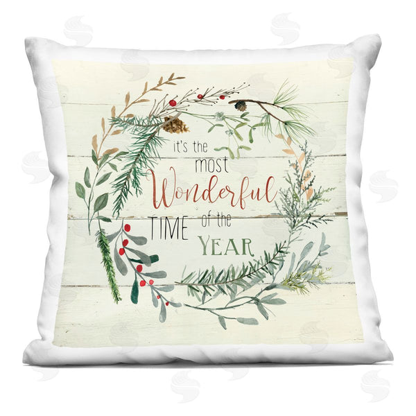 stupell industries Carol Robinson | Wonderful Time of Year Printed Throw Pillow
