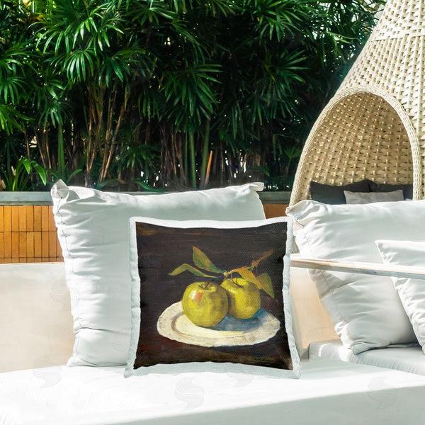 Stupell Industries Carol Rowan | Green Apple Still Life Printed Throw Pillow
