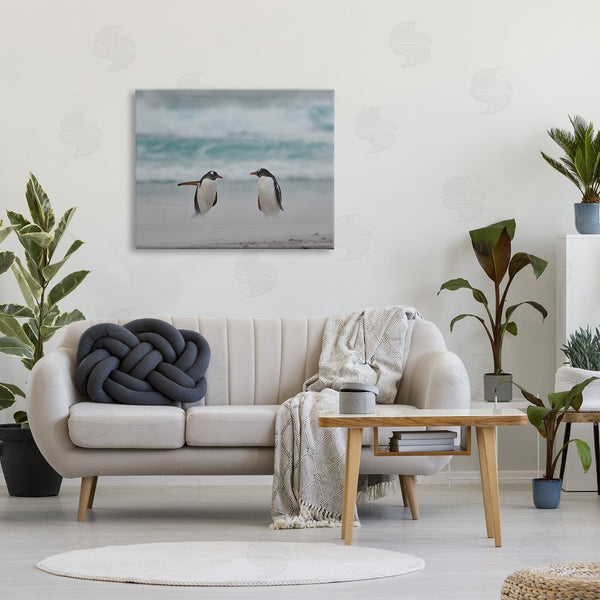 Stupell Industries Carol Taylor | Penguins On Arctic Beach Wall Art