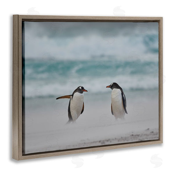 Stupell Industries Carol Taylor | Penguins On Arctic Beach Wall Art