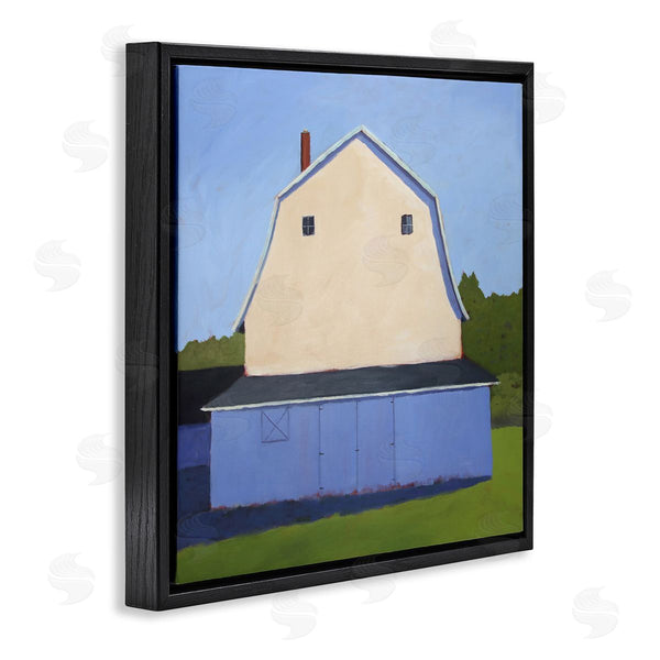 Stupell Industries Carol Young | White Barn Farmland Landscape Wall Art