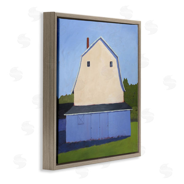 Stupell Industries Carol Young | White Barn Farmland Landscape Wall Art