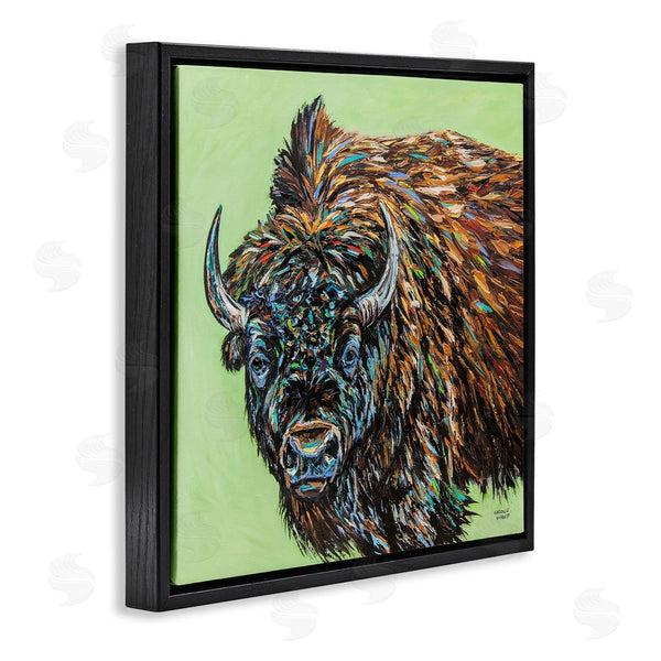 Stupell Industries Carolee Vitaletti | Abstract Bison Painting Wall Art