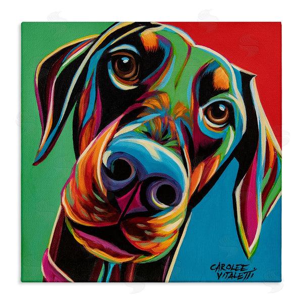 stupell industries Carolee Vitaletti | Chroma Pop Puppy Labrador Dog Nose Wall Art