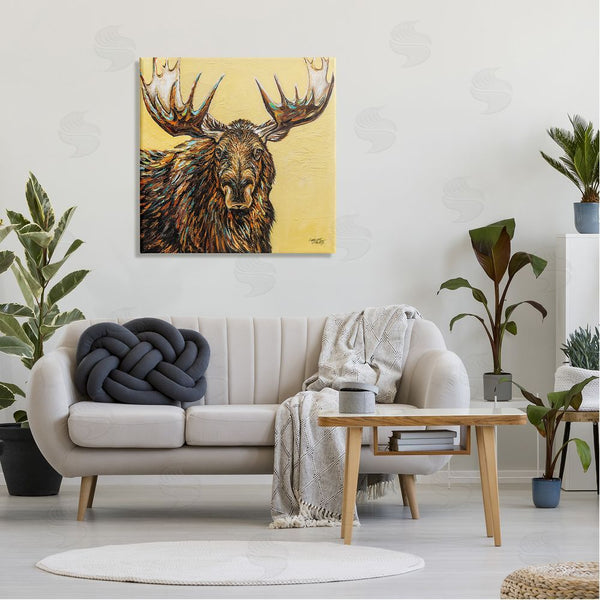 Stupell Industries Carolee Vitaletti | Modern Moose Painting Wall Art