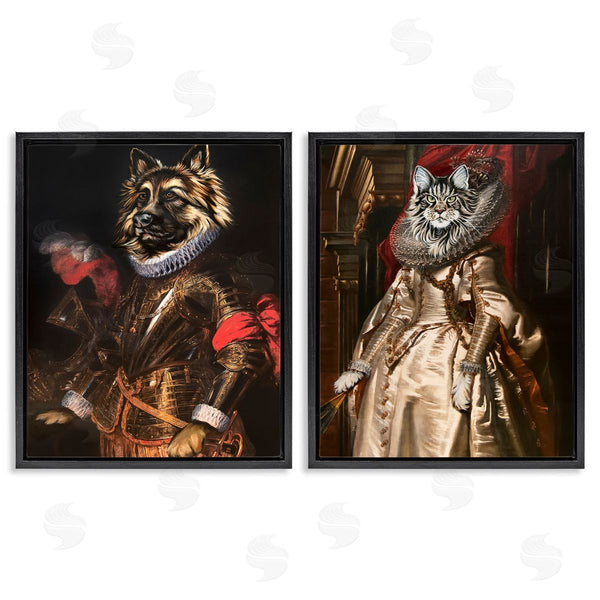 Stupell Industries Carolee Vitaletti | Royal Garb Dog & Cat