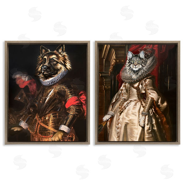 Stupell Industries Carolee Vitaletti | Royal Garb Dog & Cat