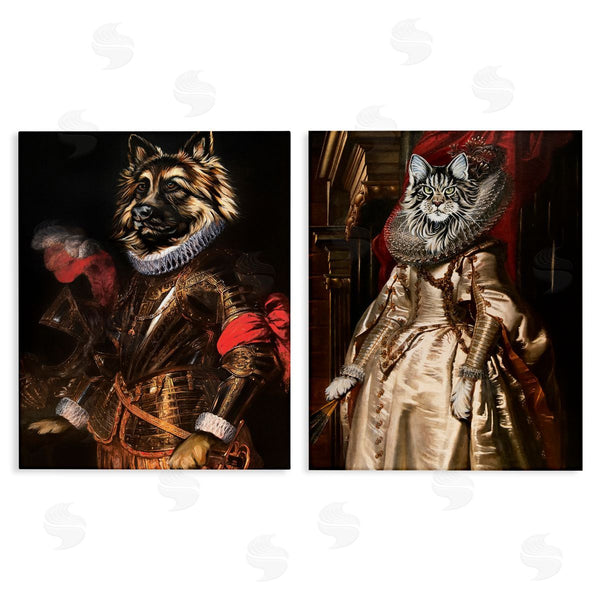 stupell industries Carolee Vitaletti | Royal Garb Dog & Cat