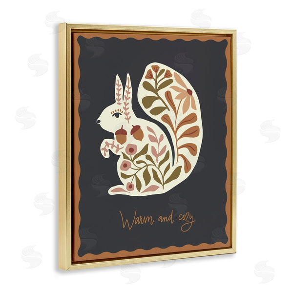 Stupell Industries Caroline Alfreds | Autumnal Folk Squirrel