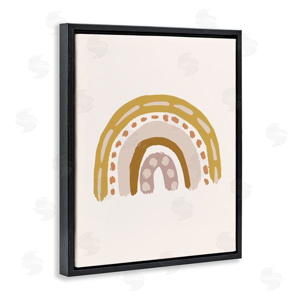 Stupell Industries Caroline Alfreds | Boho Rainbow Doodle Shabby Paint Drips Pattern Wall Art