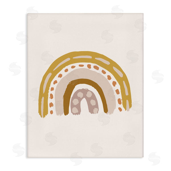 stupell industries Caroline Alfreds | Boho Rainbow Doodle Shabby Paint Drips Pattern Wall Art