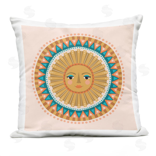 Stupell Industries Caroline Alfreds | Boho Sun Mandala Pattern Printed Throw Pillow