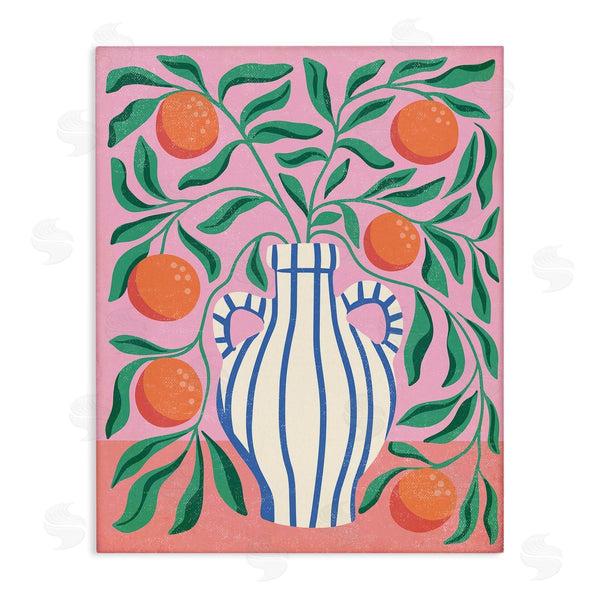 stupell industries Caroline Alfreds | Midcentury Modern Orange Vase