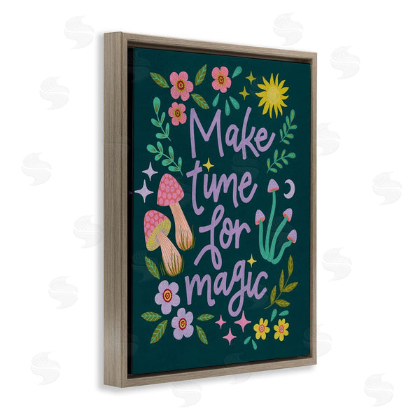 Stupell Industries Caroline Alfreds | Time For Magic With Florals Wall Art