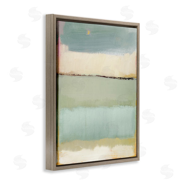 Stupell Industries Caroline Gold | Abstract Aqua Gradients