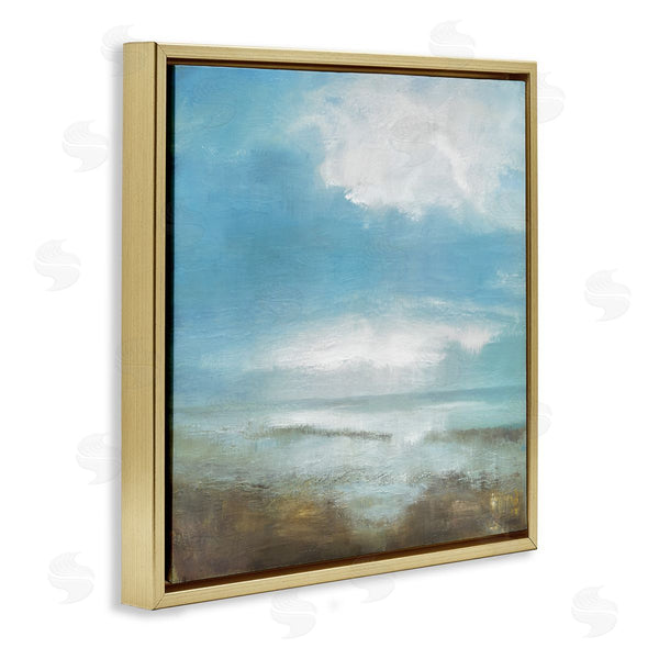 Stupell Industries Caroline Gold | Seawall Faded Abstraction