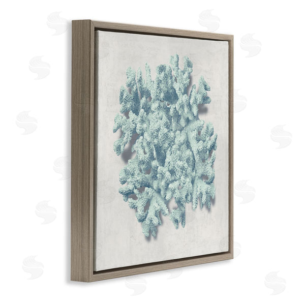 Stupell Industries Caroline Kelly | Coral Blue Sea Beach Design Wall Art