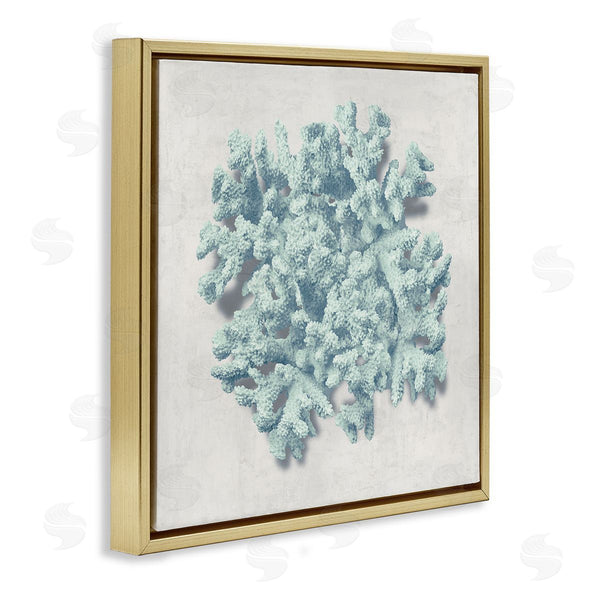 Stupell Industries Caroline Kelly | Coral Blue Sea Beach Design Wall Art