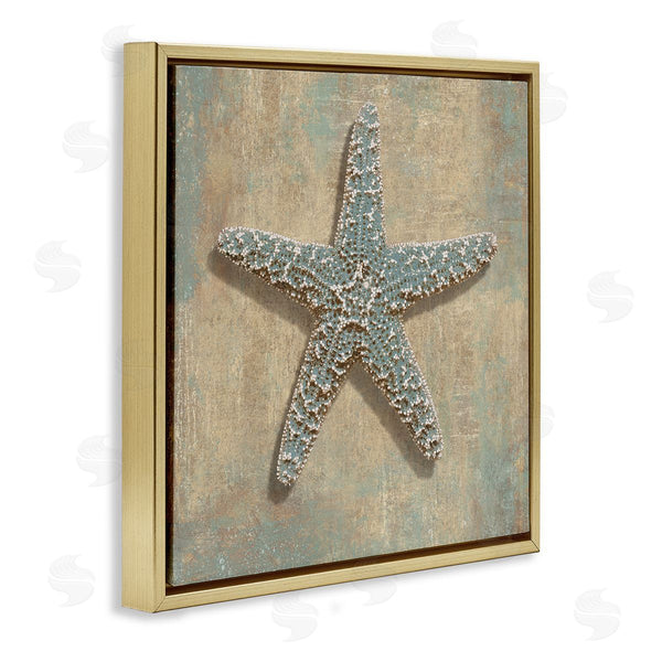 Stupell Industries Caroline Kelly | Nautical Starfish Ocean Animal Muted Neutral