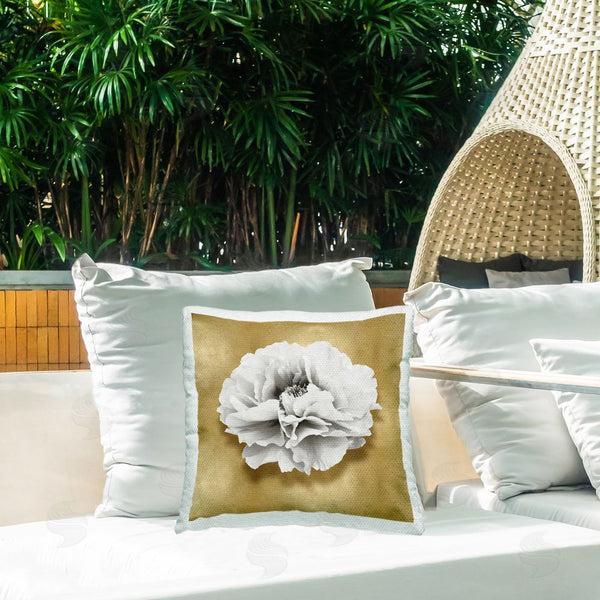Stupell Industries Caroline Kelly | Peony On Glam Printed Throw Pillow