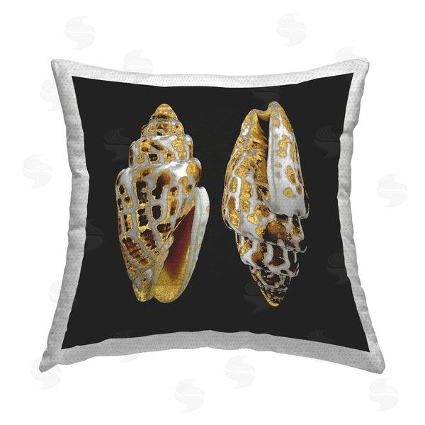 Stupell Industries Caroline Kelly | Spotted Cowrie Shells Printed Throw Pillow