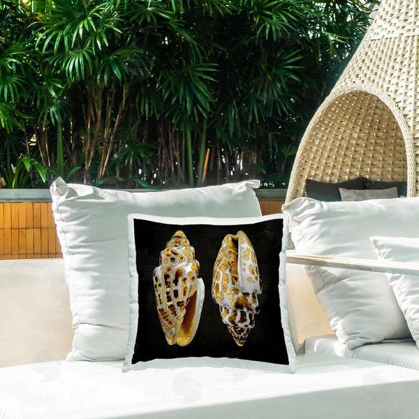Stupell Industries Caroline Kelly | Spotted Cowrie Shells Printed Throw Pillow