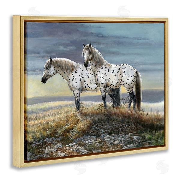 Stupell Industries Carolyn Mock | Spotted White Horses Duo