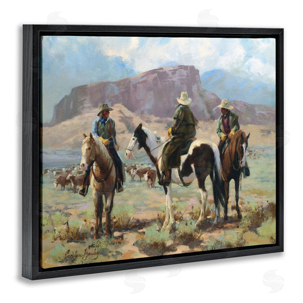 Stupell Industries Carolyne Hawley | Cowboy Group With Cattle