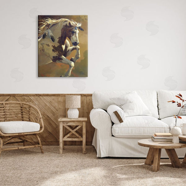 Stupell Industries Carolyne Hawley | Jumping Horse Painting Wall Art