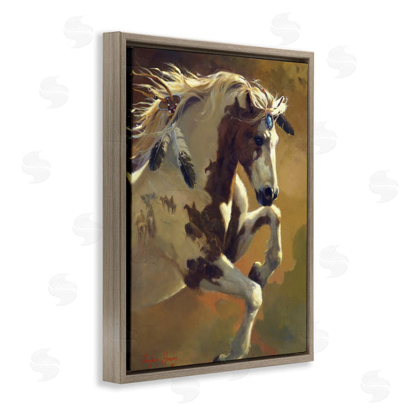 Stupell Industries Carolyne Hawley | Jumping Horse Painting Wall Art