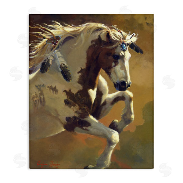 stupell industries Carolyne Hawley | Jumping Horse Painting Wall Art
