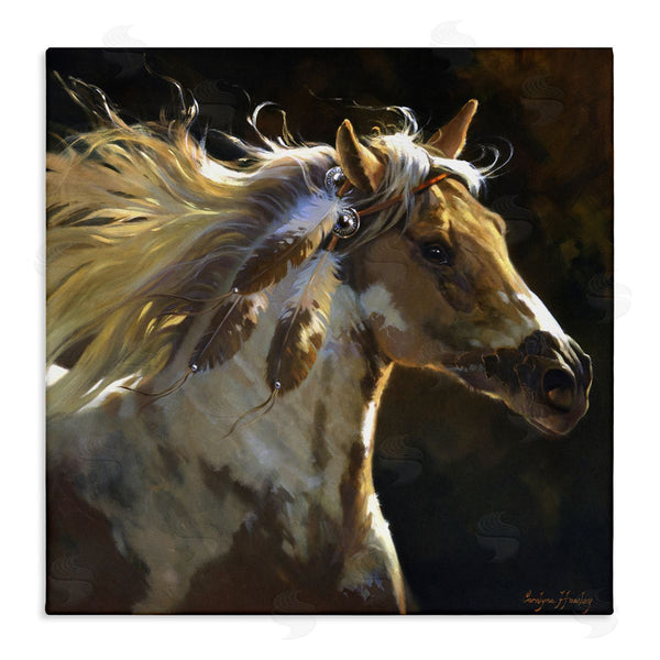 stupell industries Carolyne Hawley | Windblown Horse with Feather Adornment Wall Art