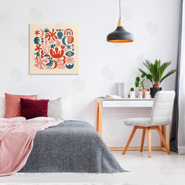 Stupell Industries Carrie Cantwell | Abstract Shapes Arrangement Wall Art
