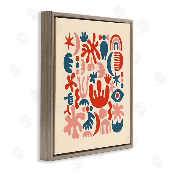 Stupell Industries Carrie Cantwell | Abstract Shapes Arrangement Wall Art