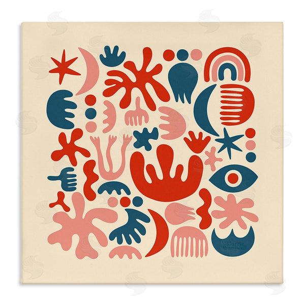 stupell industries Carrie Cantwell | Abstract Shapes Arrangement Wall Art