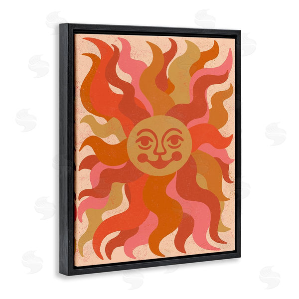 Stupell Industries Carrie Cantwell | Celestial Smiling Sun Wall Art