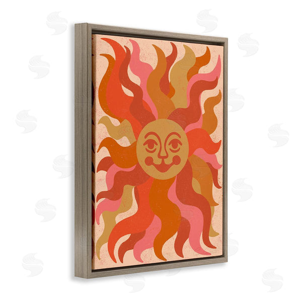 Stupell Industries Carrie Cantwell | Celestial Smiling Sun Wall Art