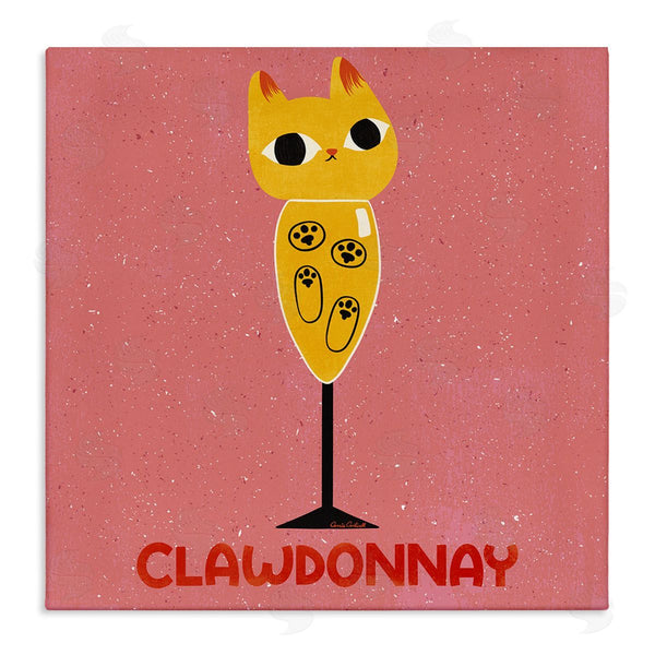 stupell industries Carrie Cantwell | Clawdonnay Feline Wine Wall Art