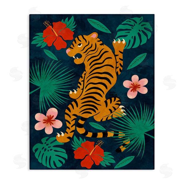 stupell industries Carrie Cantwell | Climbing Tiger Tropics