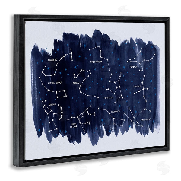 Stupell Industries Carrie Cantwell | Constellations On Blue