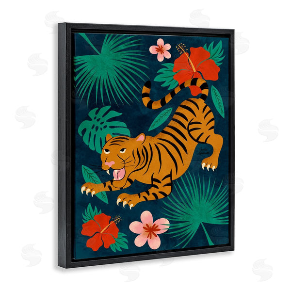 Stupell Industries Carrie Cantwell | Crouching Tiger Tropics