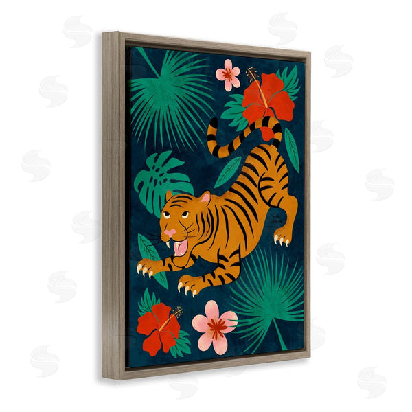 Stupell Industries Carrie Cantwell | Crouching Tiger Tropics