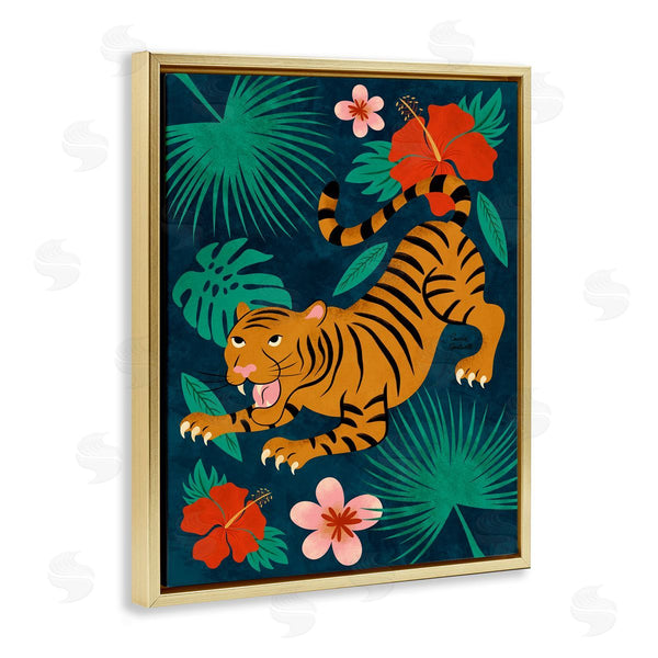 Stupell Industries Carrie Cantwell | Crouching Tiger Tropics