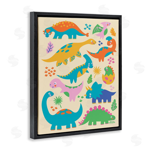 Stupell Industries Carrie Cantwell | Cute Whimsy Dinos