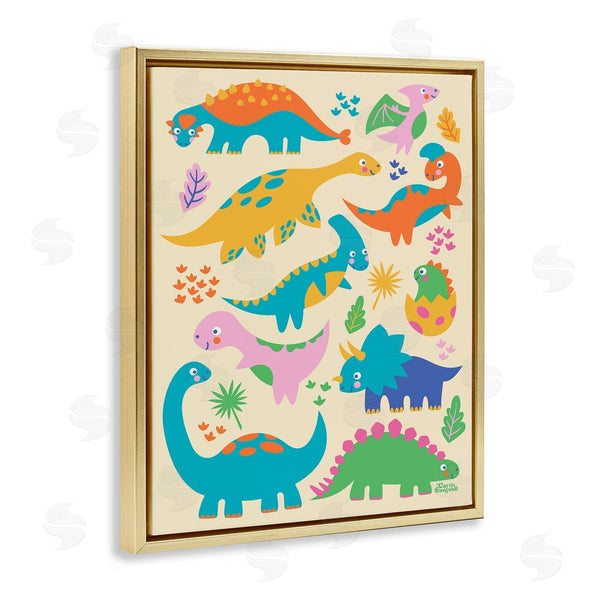 Stupell Industries Carrie Cantwell | Cute Whimsy Dinos