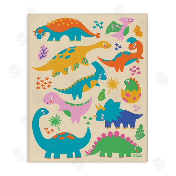 stupell industries Carrie Cantwell | Cute Whimsy Dinos