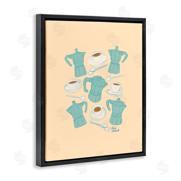 Stupell Industries Carrie Cantwell | Espresso & Moka Pots Wall Art