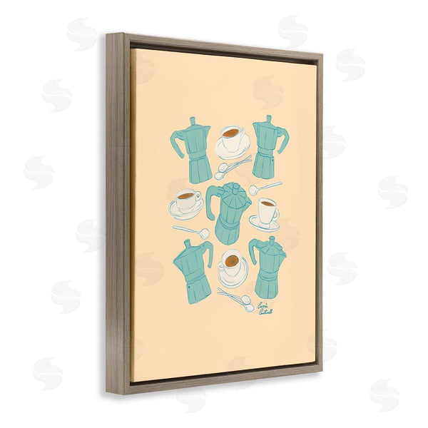 Stupell Industries Carrie Cantwell | Espresso & Moka Pots Wall Art