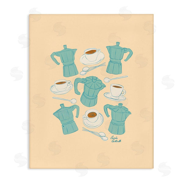stupell industries Carrie Cantwell | Espresso & Moka Pots Wall Art