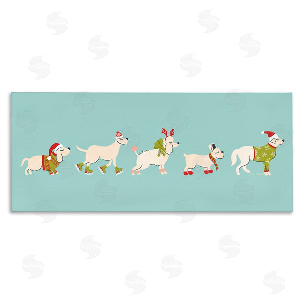 stupell industries Carrie Cantwell | Festive Dog Breeds Wall Art